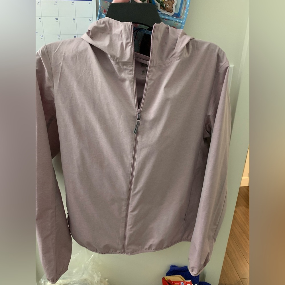 Uniqlo Light Mauve Hooded Zip Jacket